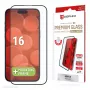 Displex Premium lámina protectora de pantalla (Full Cover, 10H) para Apple iPhone 16, marco de montaje Eco, Full Cover