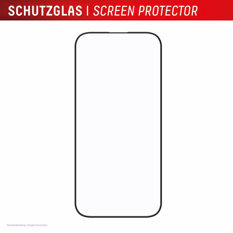 Displex Premium lámina protectora de pantalla (Full Cover, 10H) para Apple iPhone 16, marco de montaje Eco, Full Cover