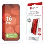 Protector de pantalla Displex + funda para Apple iPhone 16 Pro, marco de montaje Eco, resistente a arañazos
