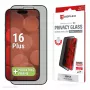 Protector de pantalla con filtro de privacidad Displex (10H) para Apple iPhone 16 Plus, marco de montaje Eco, filtro de privacidad