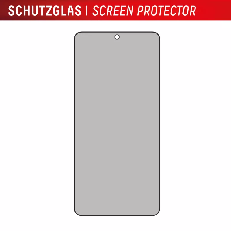 Protector de pantalla con filtro de privacidad Displex (10H) para Samsung Galaxy S25 Edge, marco de montaje Eco, filtro de privacidad