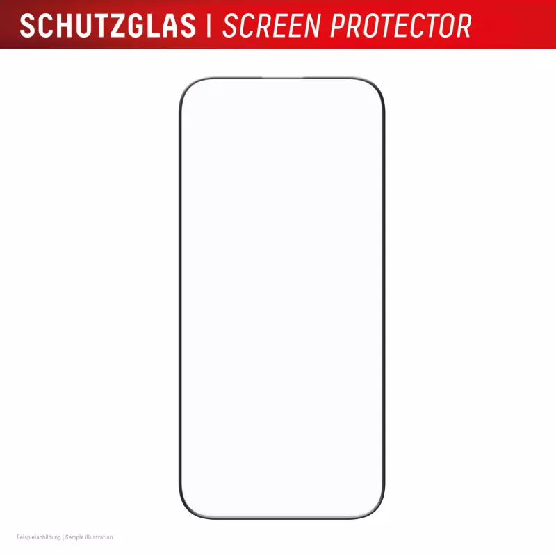 Lámina protectora Displex Premium (cobertura total, 10H) para Apple iPhone Air, marco de montaje Eco, cobertura total