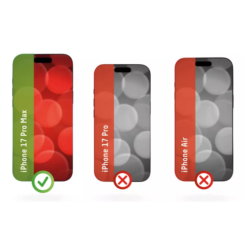 Protector de pantalla + funda Displex para Apple iPhone 17 Pro Max, marco de montaje Eco, resistente a arañazos