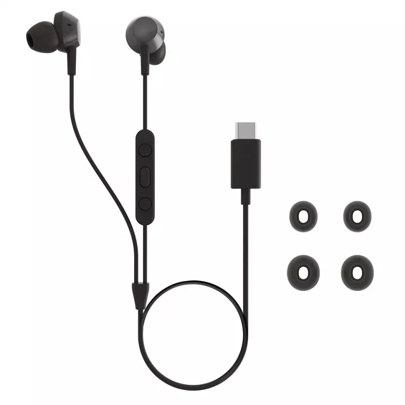 Auriculares/headset Philips TAE5008BK/00 con cable in-ear llamadas/música USB Type-C negro