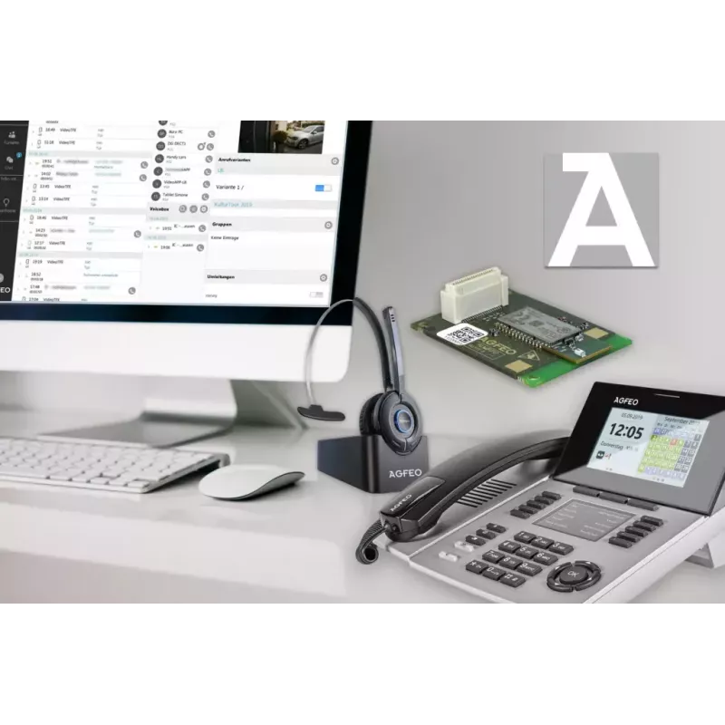 Teléfono IP AGFEO ST 56 plata LCD