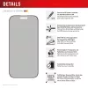 Protector de pantalla Displex de privacidad (10H) para Apple iPhone 16 Pro Max, marco de montaje Eco, filtro de privacidad