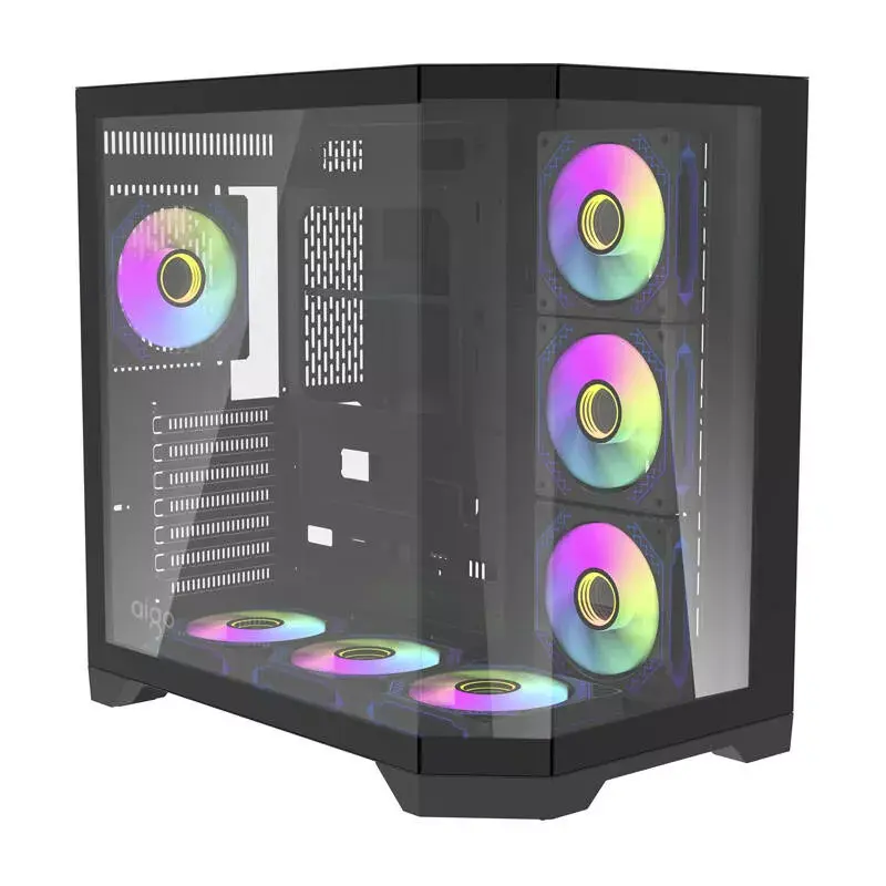 Caja de ordenador Darkflash FT418 PRO, ATX, negra