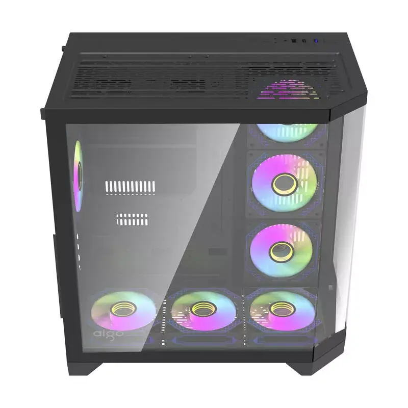 Caja de ordenador Darkflash FT418 PRO, ATX, negra