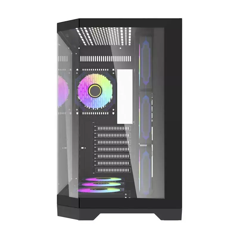 Caja de ordenador Darkflash FT418 PRO, ATX, negra