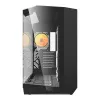 Caja para ordenador Darkflash DY470 ATX Negra con 4 ventiladores y soporte para GPU