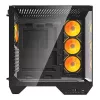 Caja para ordenador Darkflash DY470 ATX Negra con 4 ventiladores y soporte para GPU