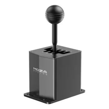 Palanca de cambios de carreras MOZA HGP Shifter — aluminio, negro, 100×143×241 mm, USB-A a USB-B