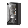 Caja de PC Darkflash DY470 Full Tower — Negra, SPCC, compatible con ITX/ATX, HDD 3,5 inch/2,5 inch, 1x 120 mm trasero, ventilador lateral 120 mm