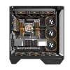 Caja de PC Darkflash DY470 Full Tower — Negra, SPCC, compatible con ITX/ATX, HDD 3,5 inch/2,5 inch, 1x 120 mm trasero, ventilador lateral 120 mm