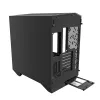 Caja de PC Darkflash DY470 Full Tower — Negra, SPCC, compatible con ITX/ATX, HDD 3,5 inch/2,5 inch, 1x 120 mm trasero, ventilador lateral 120 mm