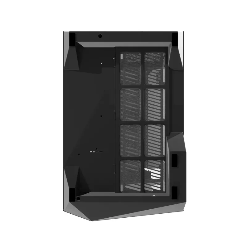 Caja de PC Darkflash DY470 Full Tower — Negra, SPCC, compatible con ITX/ATX, HDD 3,5 inch/2,5 inch, 1x 120 mm trasero, ventilador lateral 120 mm