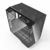 Caja de PC Darkflash DY470 Full Tower — Negra, SPCC, compatible con ITX/ATX, HDD 3,5 inch/2,5 inch, 1x 120 mm trasero, ventilador lateral 120 mm
