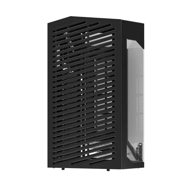 Caja de PC Darkflash DY470 Full Tower — Negra, SPCC, compatible con ITX/ATX, HDD 3,5 inch/2,5 inch, 1x 120 mm trasero, ventilador lateral 120 mm