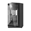 Caja de PC Darkflash DY470 Full Tower — Negra, SPCC, compatible con ITX/ATX, HDD 3,5 inch/2,5 inch, 1x 120 mm trasero, ventilador lateral 120 mm