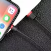 Cable USB-A a Lightning Baseus CALKLF-C19 2 m — carcasa de aluminio, 1,5 A, negro/rojo