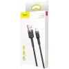 Cable USB-A a Lightning Baseus Cafule (CALKLF-CG1) — trenzado de nailon, QC3.0 1,5 A, 2 m, gris/negro