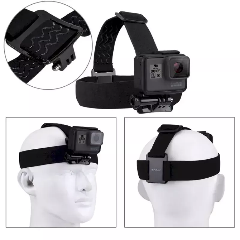 Adaptador de soporte para cámaras de acción Puluz soporte de cabeza universal para GoPro HERO9 compatible con marcos y carcasas