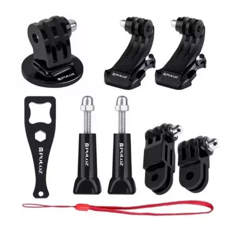 Set de accesorios Puluz PKT11 para cámaras deportivas — 20 piezas, compatible con Osmo Action 5 Pro