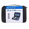 Set de accesorios Puluz PKT11 para cámaras deportivas — 20 piezas, compatible con Osmo Action 5 Pro