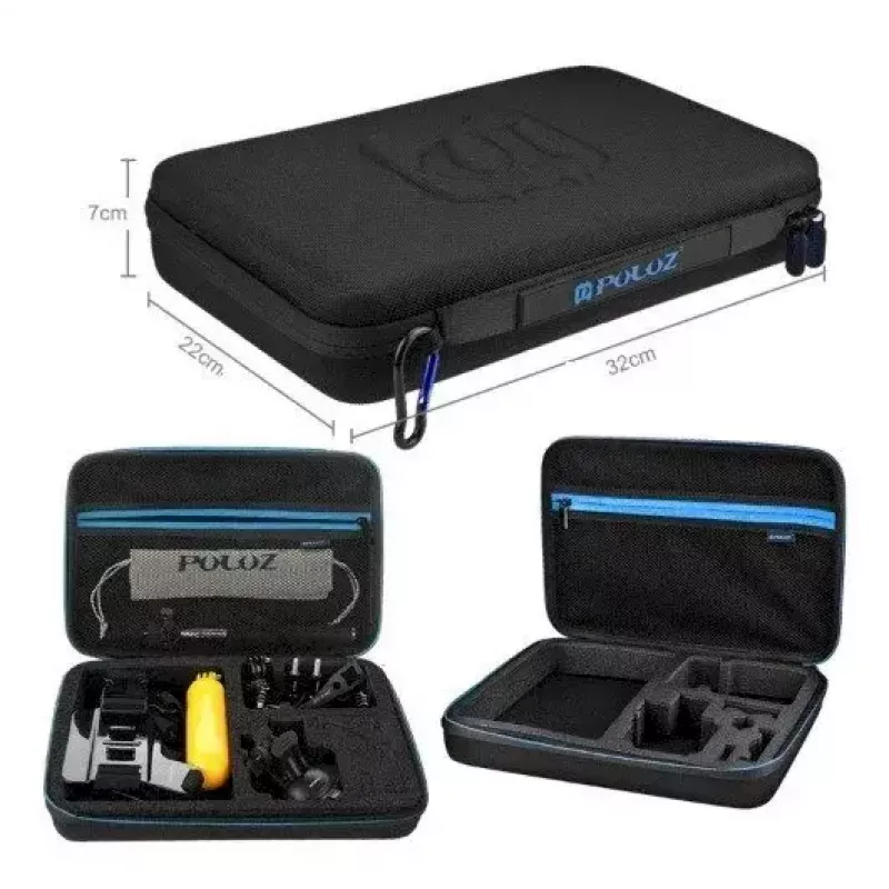 Set de accesorios Puluz PKT11 para cámaras deportivas — 20 piezas, compatible con Osmo Action 5 Pro