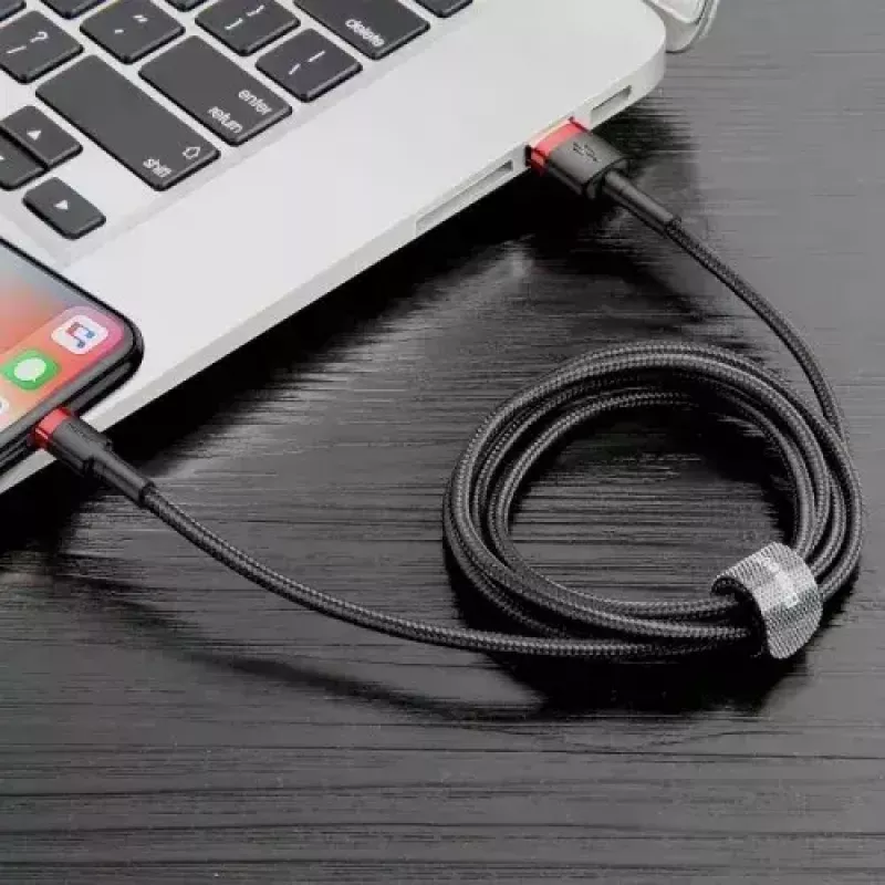 Cable Lightning Baseus CALKLF-A19 0,5 m Negro