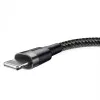 Baseus Cafule CALKLF-AG1 cable USB-A a Lightning, 2,4 A, 0,5 m, negro/gris