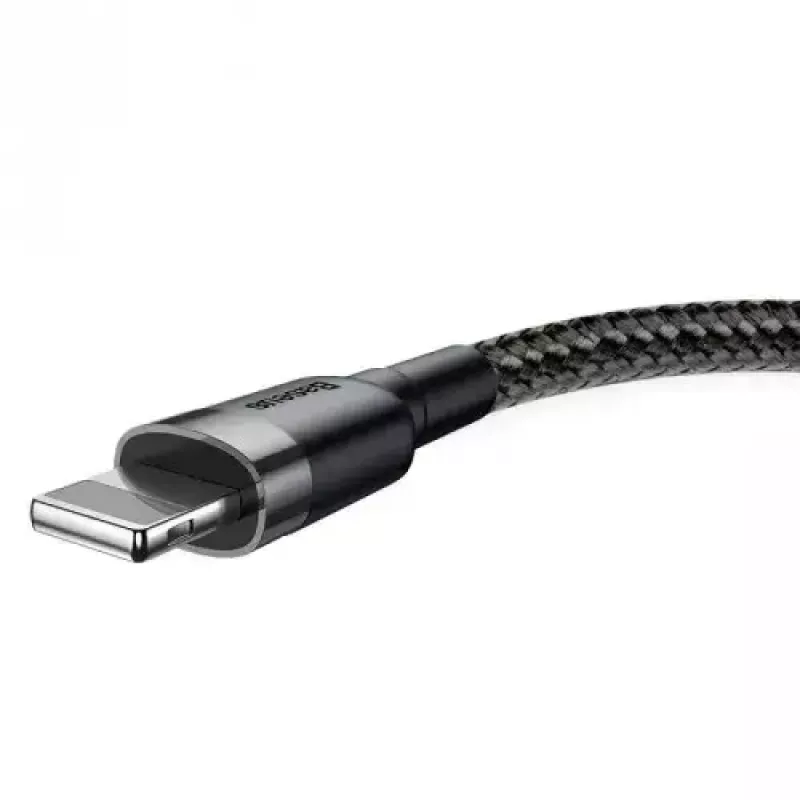 Baseus Cafule CALKLF-AG1 cable USB-A a Lightning, 2,4 A, 0,5 m, negro/gris