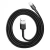 Baseus Cafule CALKLF-AG1 cable USB-A a Lightning, 2,4 A, 0,5 m, negro/gris