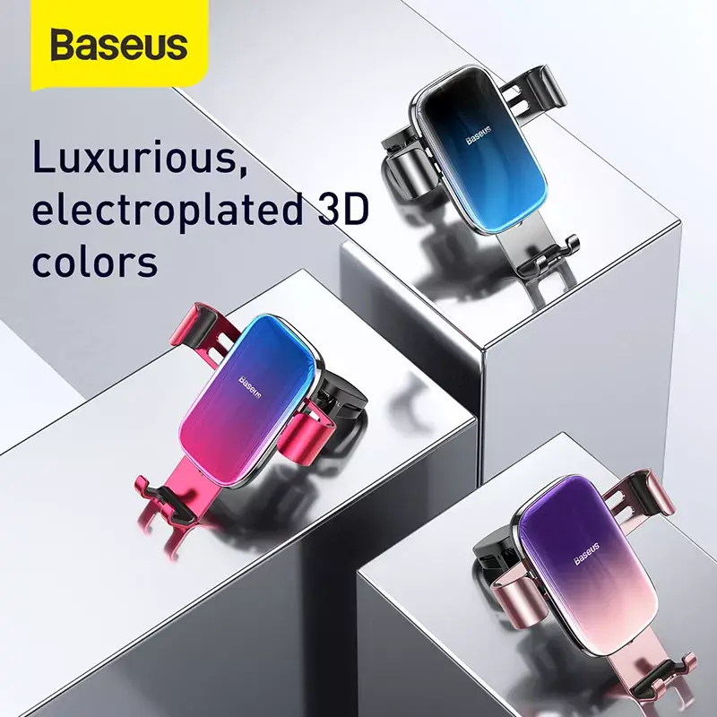 Soporte pasivo Baseus Glaze Gravity para teléfono móvil negro