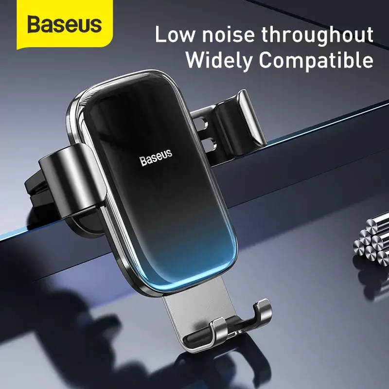Soporte pasivo Baseus Glaze Gravity para teléfono móvil negro