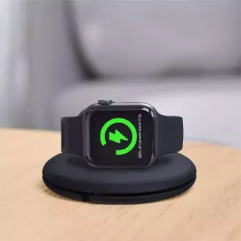 Organizador Baseus para cargador de Apple Watch ACSLH-01 — negro, soporte para puck de carga magnética