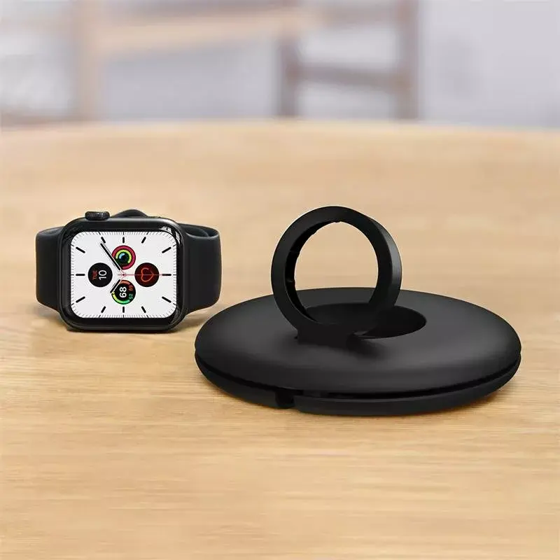 Organizador Baseus para cargador de Apple Watch ACSLH-01 — negro, soporte para puck de carga magnética