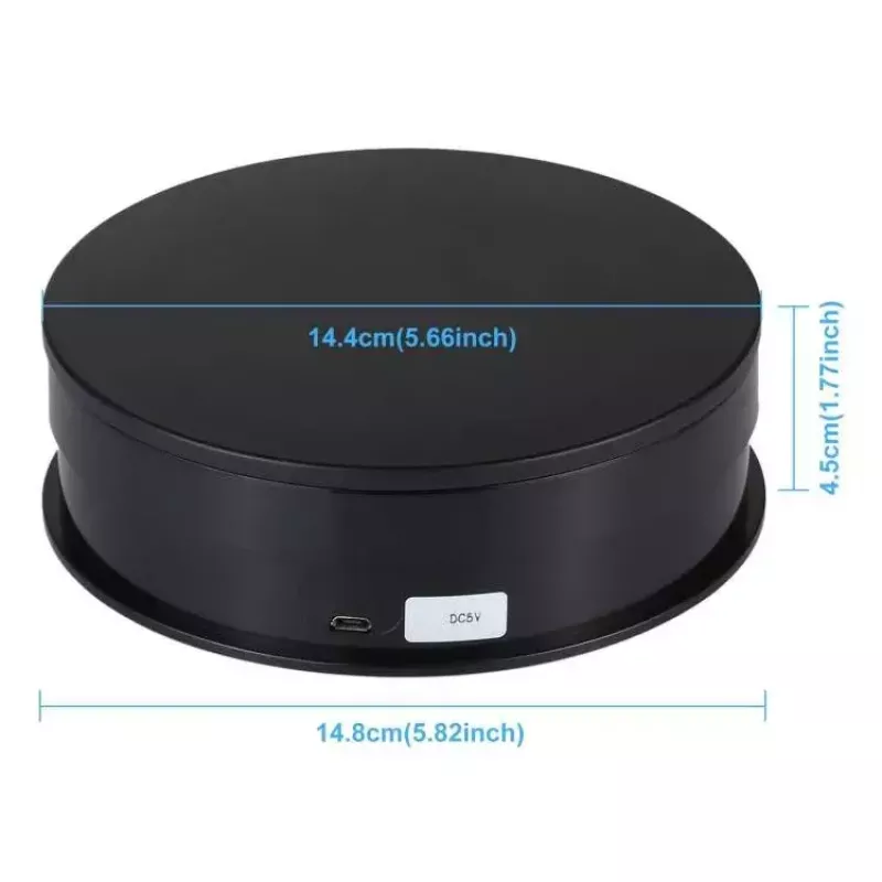 Plataforma giratoria panorámica 360° para fotografía Puluz PU3048B Ø15 cm