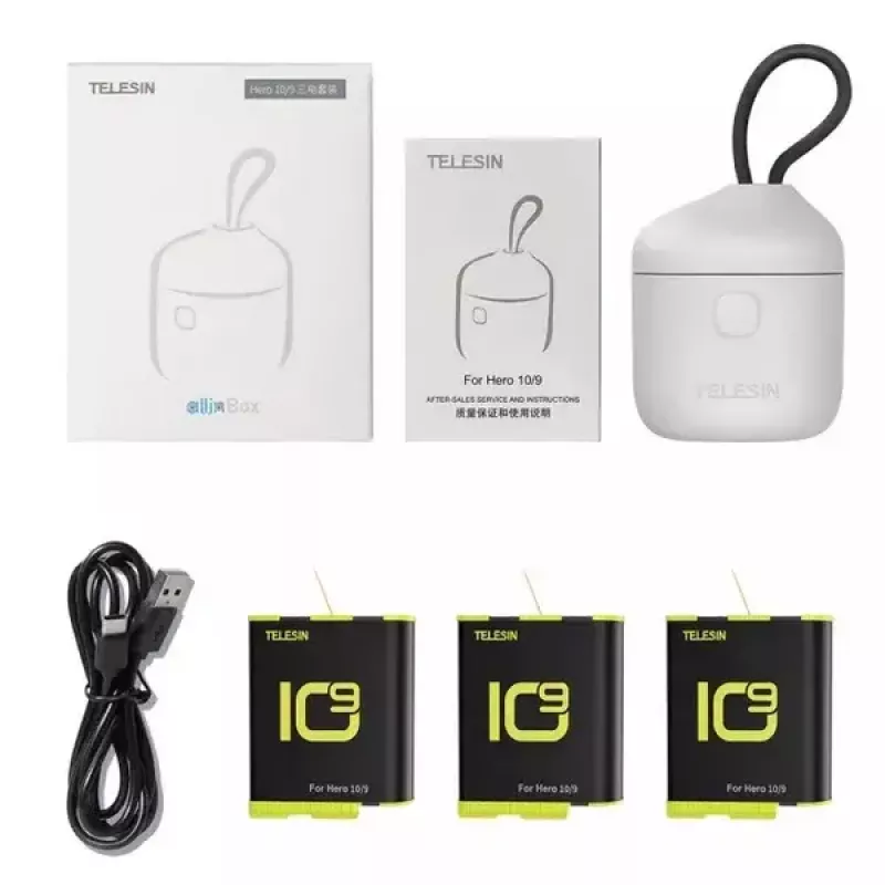Cargador de baterías TELESIN Allin BOX para cámara deportiva de acción