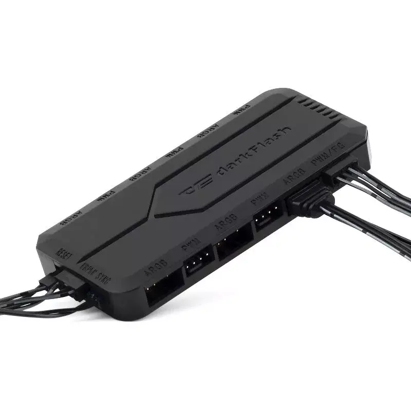 Controlador de ventiladores darkFlash RC2 4 pines PWM gris