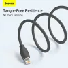 Cable de datos USB 2.0 Baseus Jelly Lightning a USB-A 1,2 m, negro