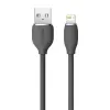Cable de datos USB 2.0 Baseus Jelly Lightning a USB-A 1,2 m, negro