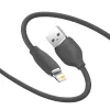 Cable de datos USB 2.0 Baseus Jelly Lightning a USB-A 1,2 m, negro