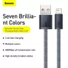 Cable Baseus Dynamic 2 m gris Lightning a USB-A