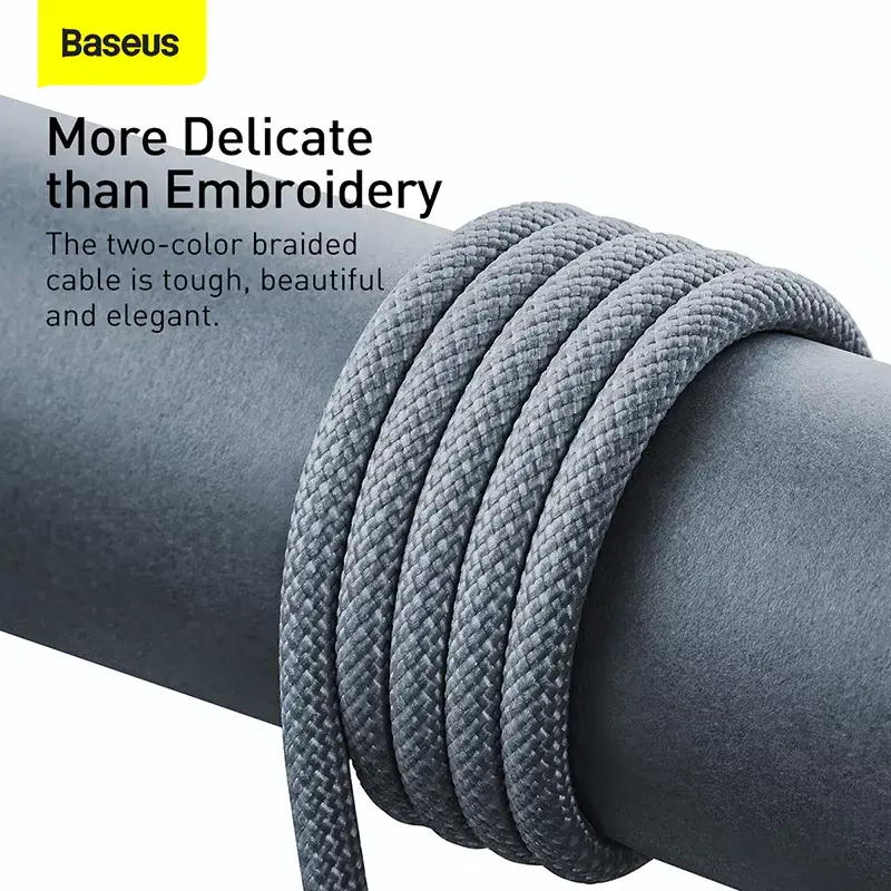 Cable Baseus Dynamic 2 m gris Lightning a USB-A