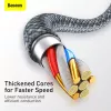 Cable Baseus Dynamic 2 m gris Lightning a USB-A