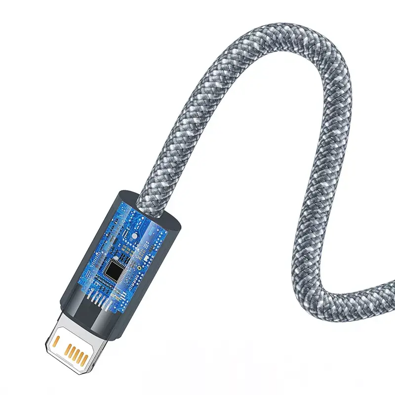 Cable Baseus Dynamic 2 m gris Lightning a USB-A