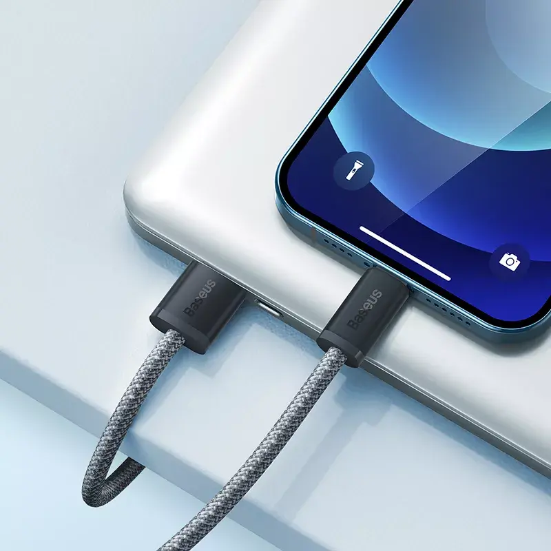 Cable Baseus Dynamic 2 m gris Lightning a USB-A