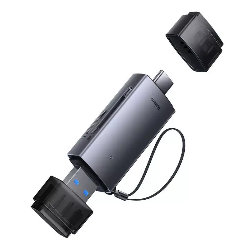 Lector de tarjetas Baseus Lite Series WKQX060113 compatible con USB y USB-C