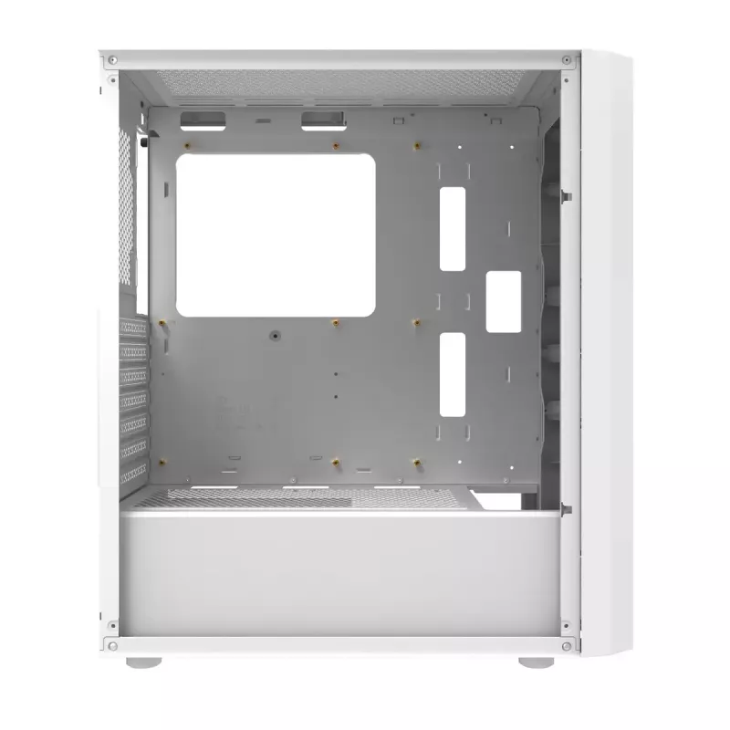 Caja de ordenador Darkflash DK351, blanca, con 4 ventiladores RGB